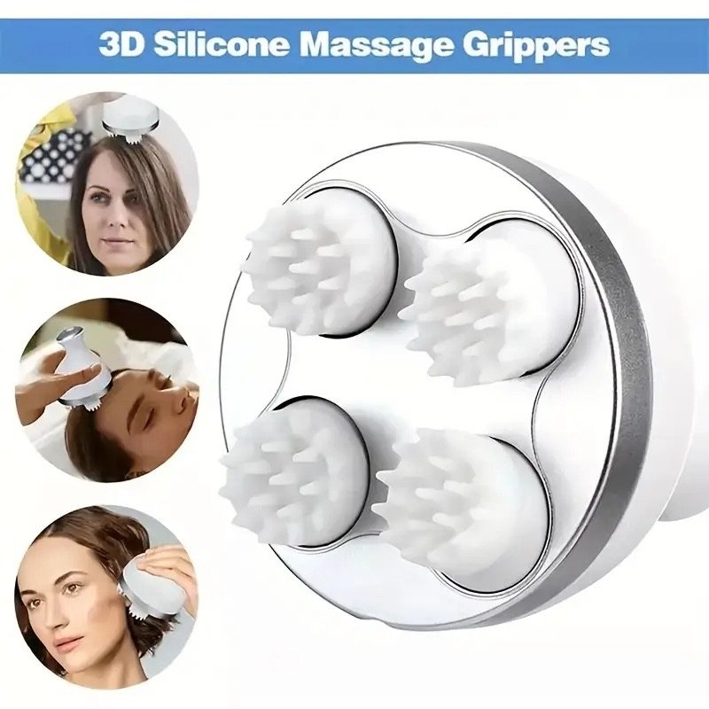 Electric Scalp Massager – 4 Clusters, Rechargeable - Image 2