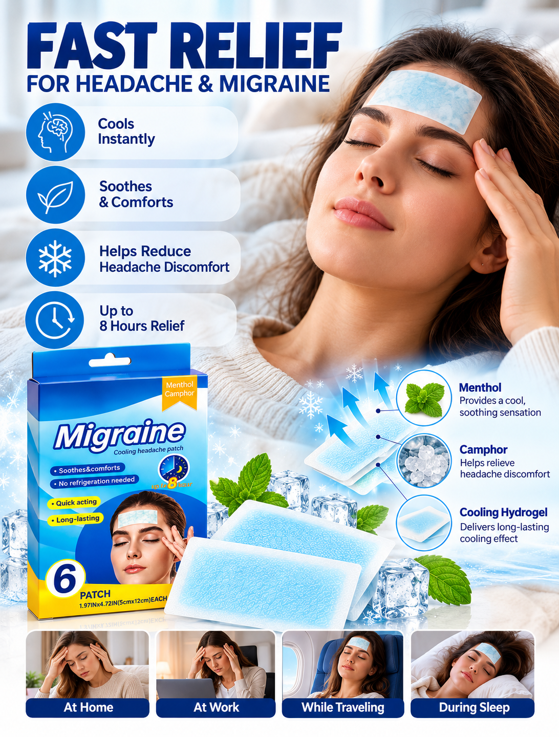 Cooling Relief Patch | Pack of 6 | Calmora - Image 2