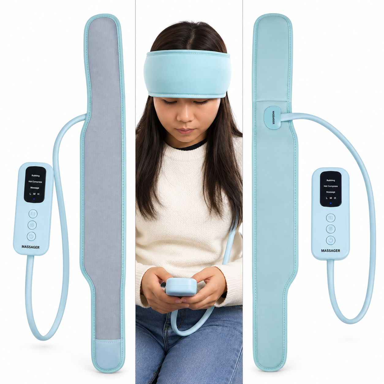 360° Head Massager – Air Compression, Kneading & Heat Therapy - Image 3